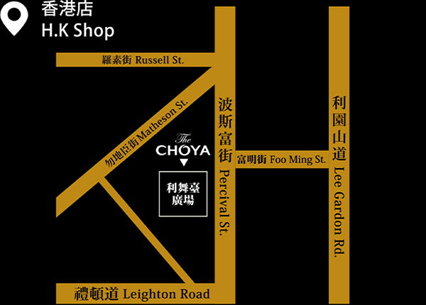 The CHOYA 銀座BARのアクセスマップ