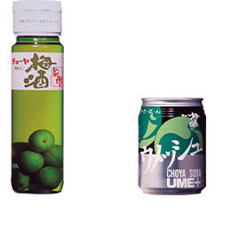 CHOYA UMESHU KISHU (seit 1986), CHOYA UME SODA (seit 1988)